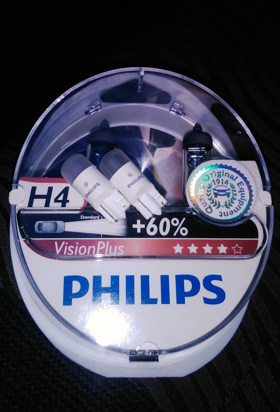 Лампы головного света Philips H4 60/55w VisionPlus +60% — Hyundai ...