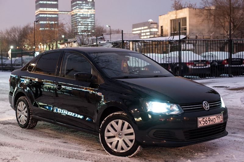 Volkswagen Polo sedan 2016 черный