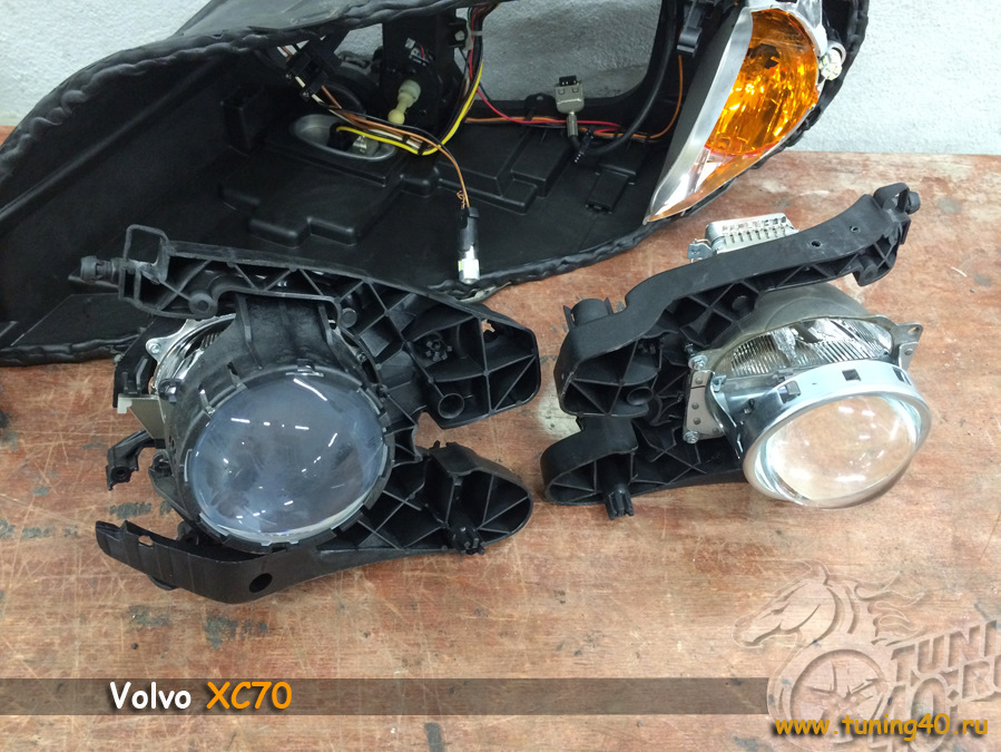 Как снять фару вольво хс60 Volvo XC70, Замена Би-ксеноновых линз Koito Q5 - Tuning40 на DRIVE2