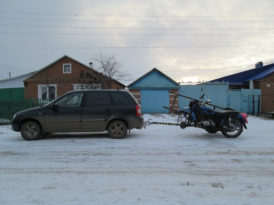 Перевезти "Урал" на Калине- реально! — Lada Калина универсал, 1,6 л ...