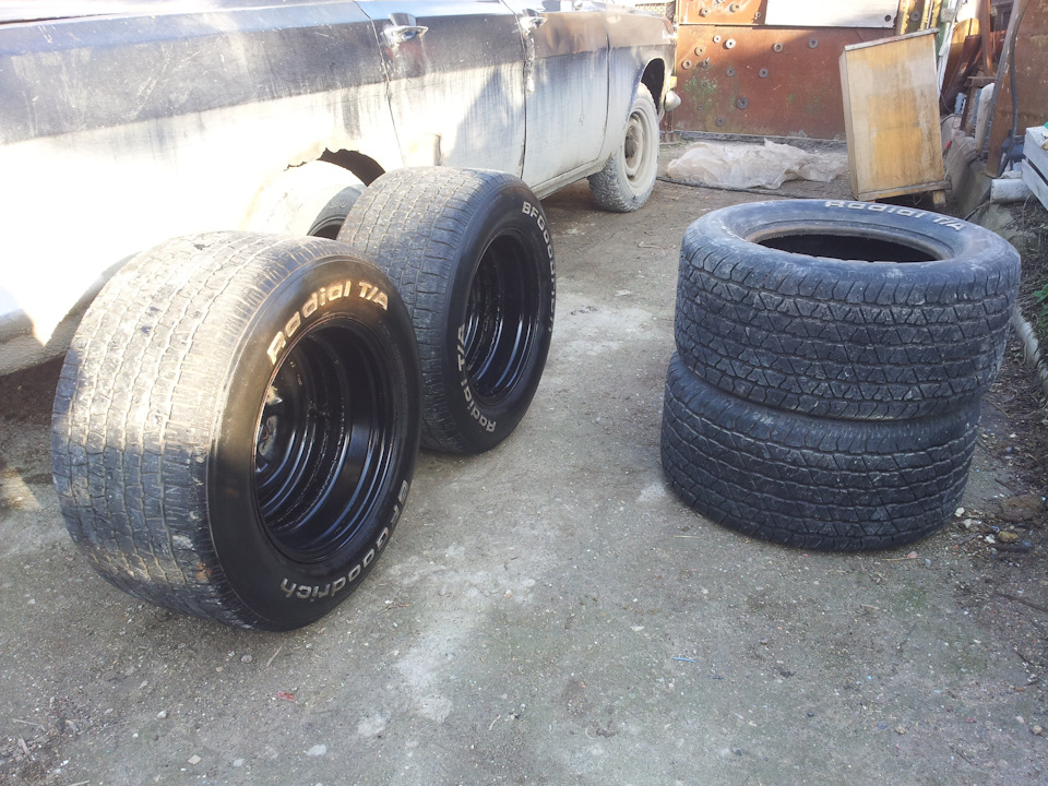 шиномонтаж дома при помощи мантировок — ГАЗ 24, 2,5 л, 1978 года ...