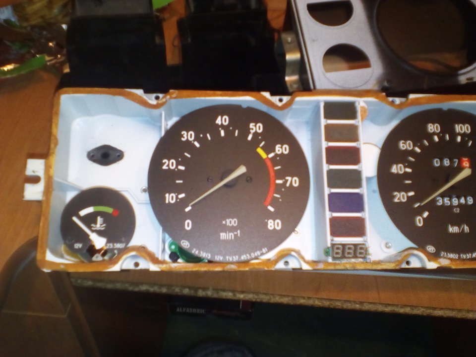 Тюнинг комбинации приборов — Lada 2107, 1,6 л, 1995 года | тюнинг | DRIVE2