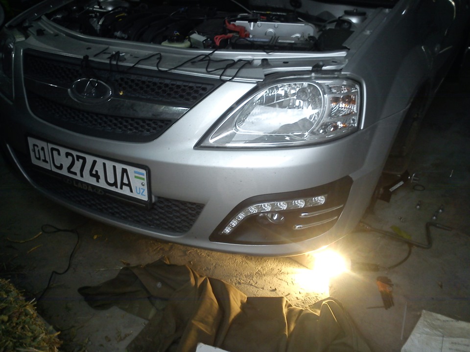 ДХО Приобрёл теперь установка следует — Lada Ларгус, 1,6 л, 2014 года ...