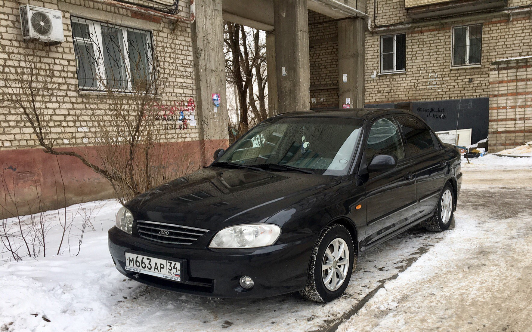 Фото kia spectra черного цвета