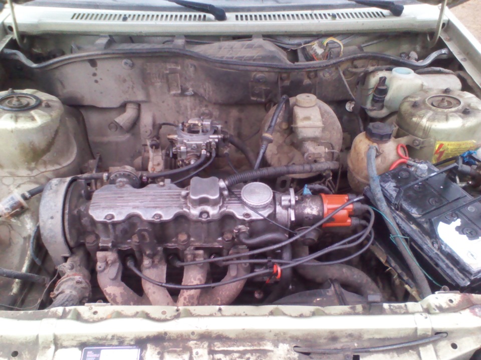 Прочистка карбюратора и движка от масла — Opel Ascona C, 1,6 л, 1986 ...