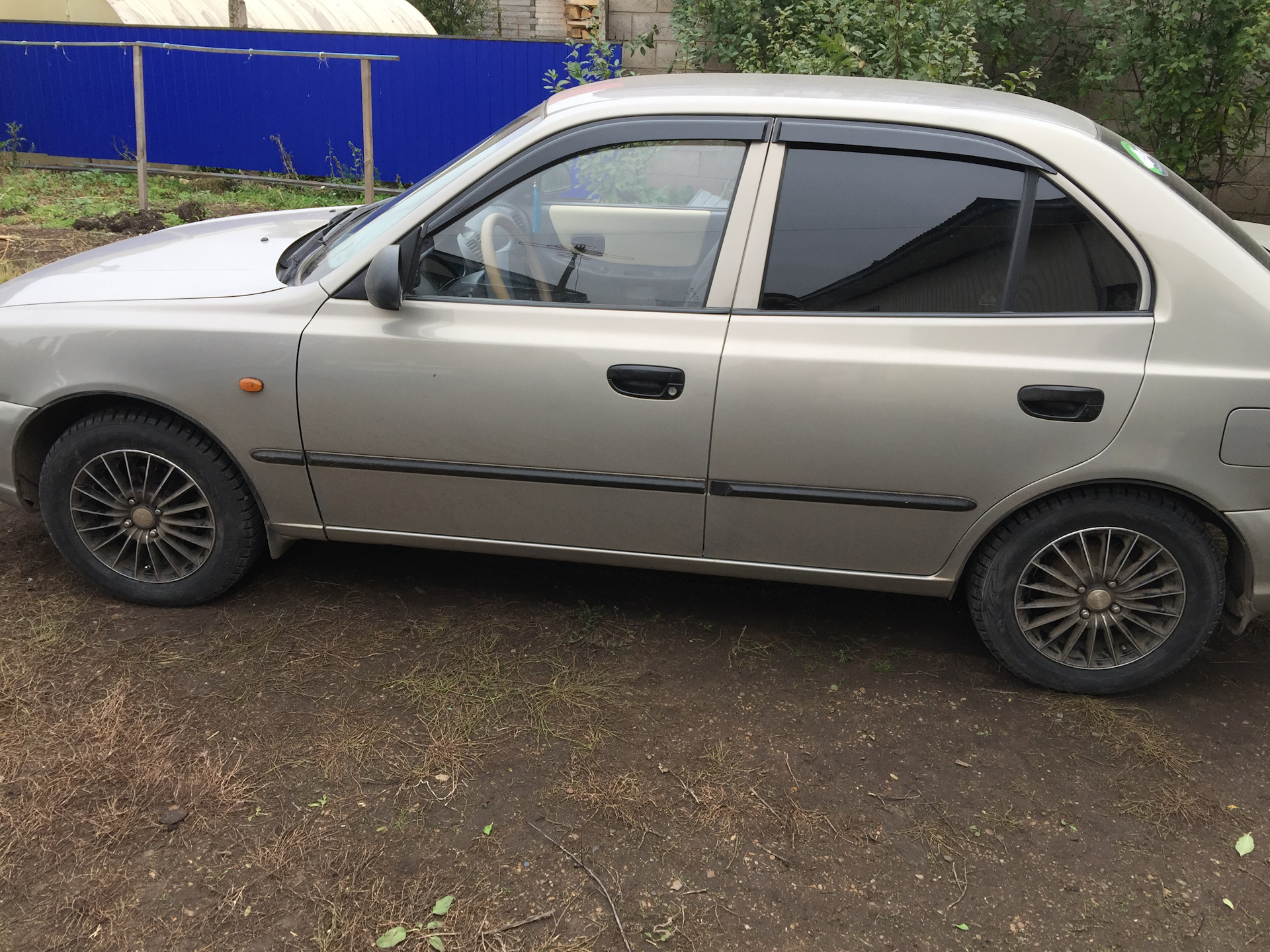 Переобулся на зимние шины — Hyundai Accent (2G), 1,5 л, 2007 года ...