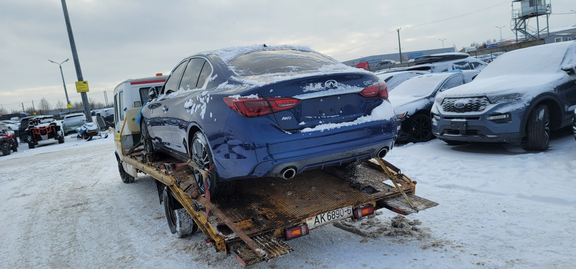 Первая встреча и первые проблемы… — Infiniti q50, 3 л, 2019 года |  эвакуация | DRIVE2