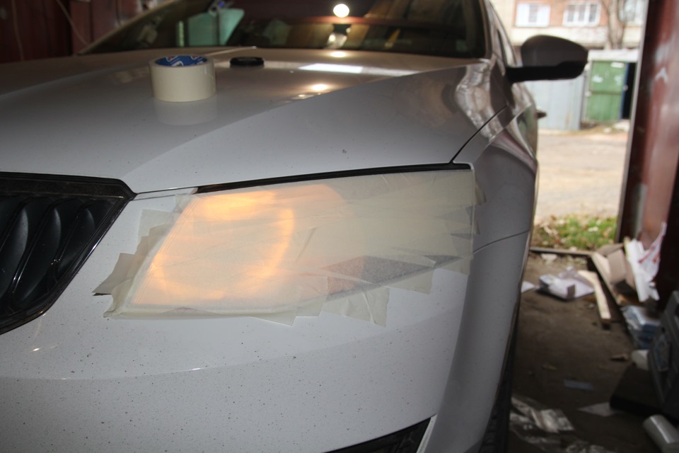 Забронировался Фары + Противотуманки — Skoda Octavia A7 Mk3, 1,2 л ...