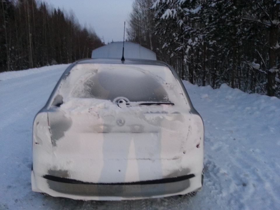 Поездка В Нижневартовск по зимнику. — Skoda Fabia Mk1, 1,2 л, 2006 года ...