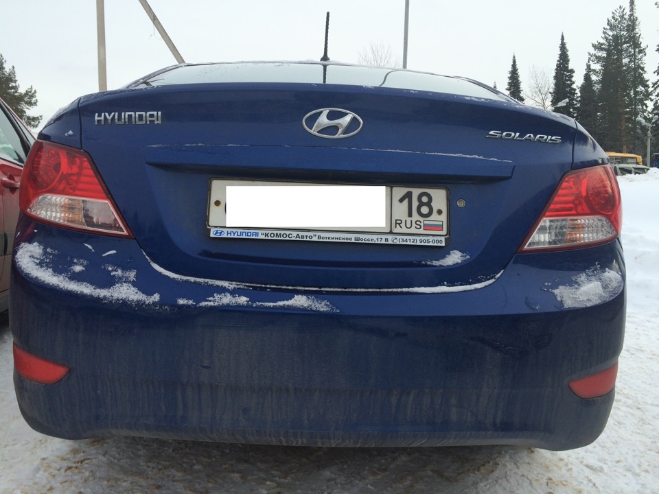 Потеет фонарь задней птф… — Hyundai Solaris (1G), 1,6 л, 2011 года ...