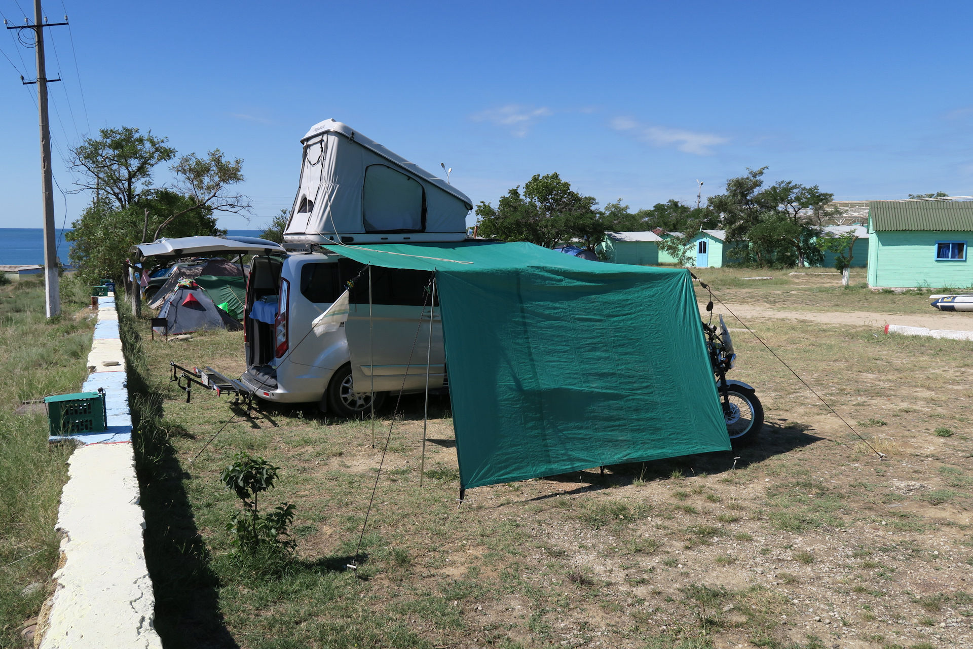 Тент от дождя и солнца. — Ford Tourneo/Transit Custom, 2,2 л, 2014 года ...
