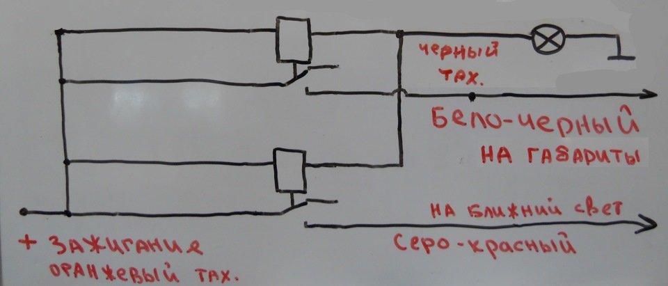 Модуль включения света приора