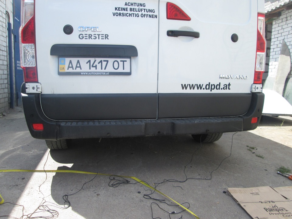 Установка парктроника))) — Opel Movano B, 2,3 л, 2012 года | стайлинг ...