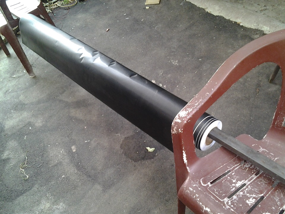 Оклейка машины пленкой под \"Карбон\" (Часть1) — ГАЗ 24, 2,4 л, 1985 года ...