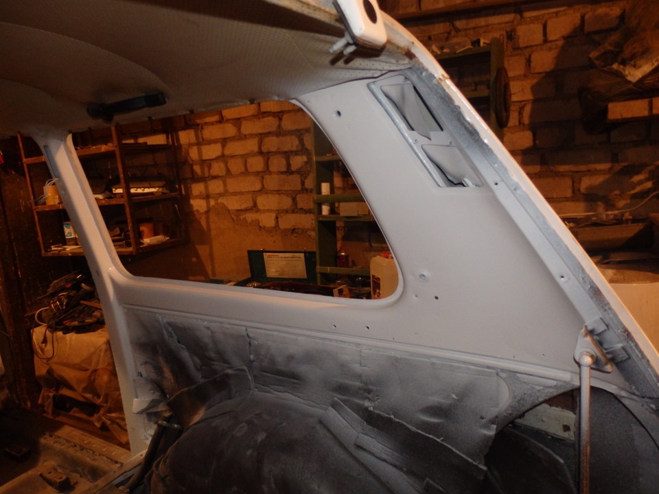 Замена кузовных деталей + Покраска в RAPTOR U-POL (часть2) — Lada 4x4 ...