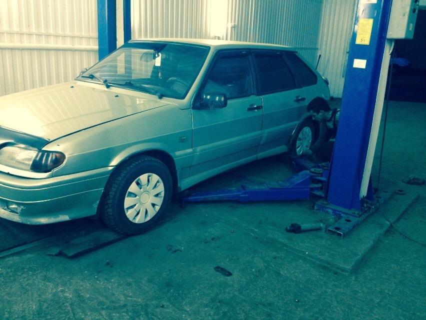 беда беда (((спасибо зимушке зиме:) — Lada 2114, 1,4 л, 2002 года ...