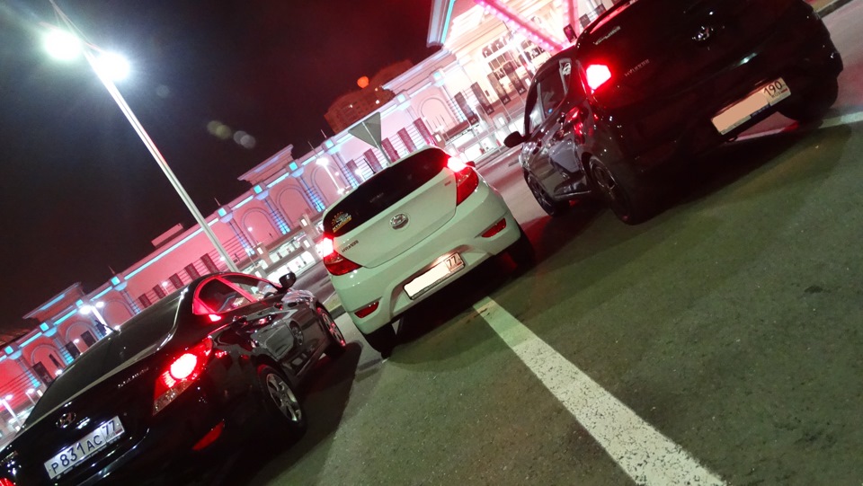 Встреча у Вегаса 14.11.2014 ч2 — Hyundai Solaris Hatchback, 1,4 л ...