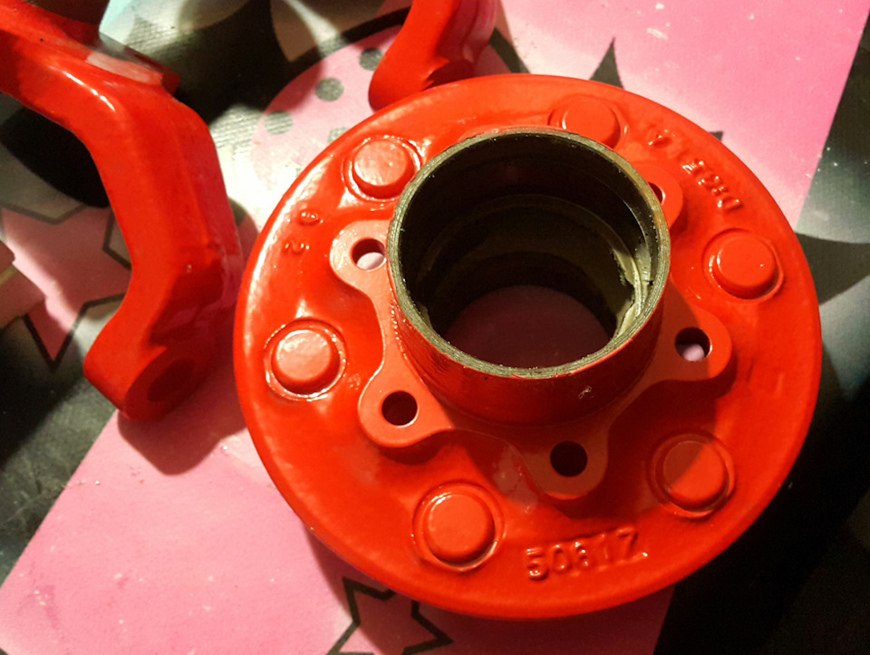 Покраска ступицы и цапф — Isuzu Trooper (2G), 2,6 л, 1991 года | своими ...