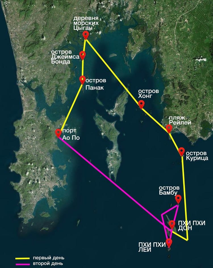Карта островов пхукета