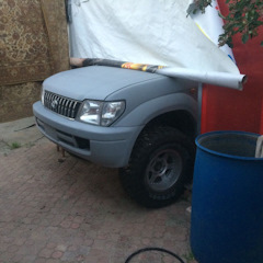 Фото бампера на машине Михаила Dirbidon, уже доработанный — Toyota Land Cruiser Prado 90-series