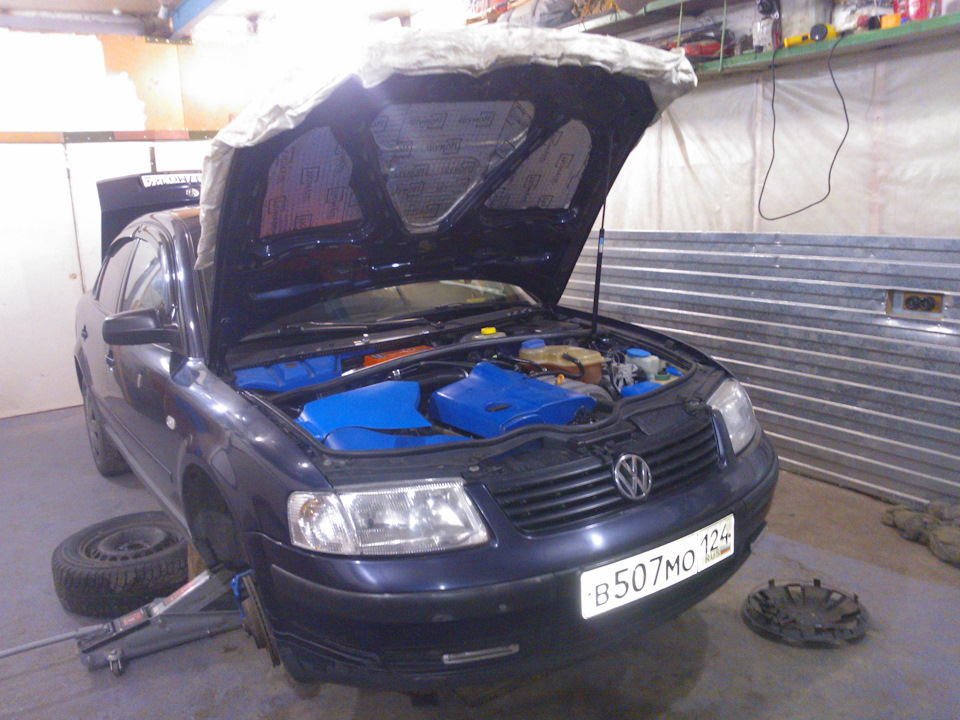 сезонное т.о. подвески — Volkswagen Passat B5, 1,6 л, 1997 года ...