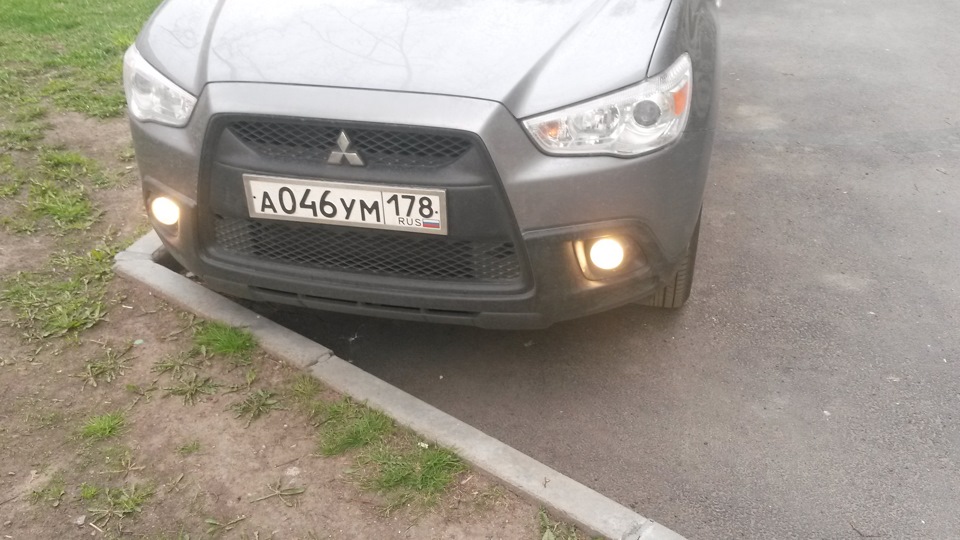 Установка противотуманных фар — Mitsubishi ASX, 1,6 л, 2010 года ...