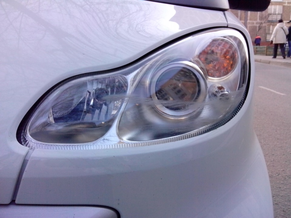 Фару б отполировать… — Smart fortwo (2G), 1 л, 2012 года | поломка | DRIVE2