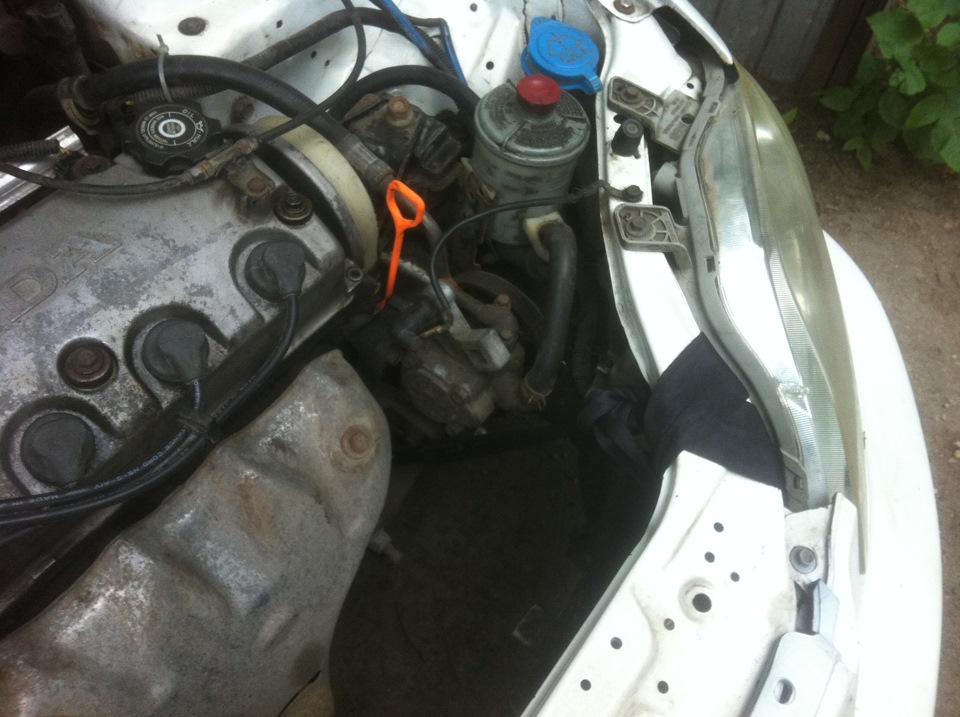 Отвалился двигатель))) — Honda Civic Hatchback (6G), 1,4 л, 1996 года ...