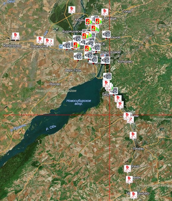 Карта камер новосибирск
