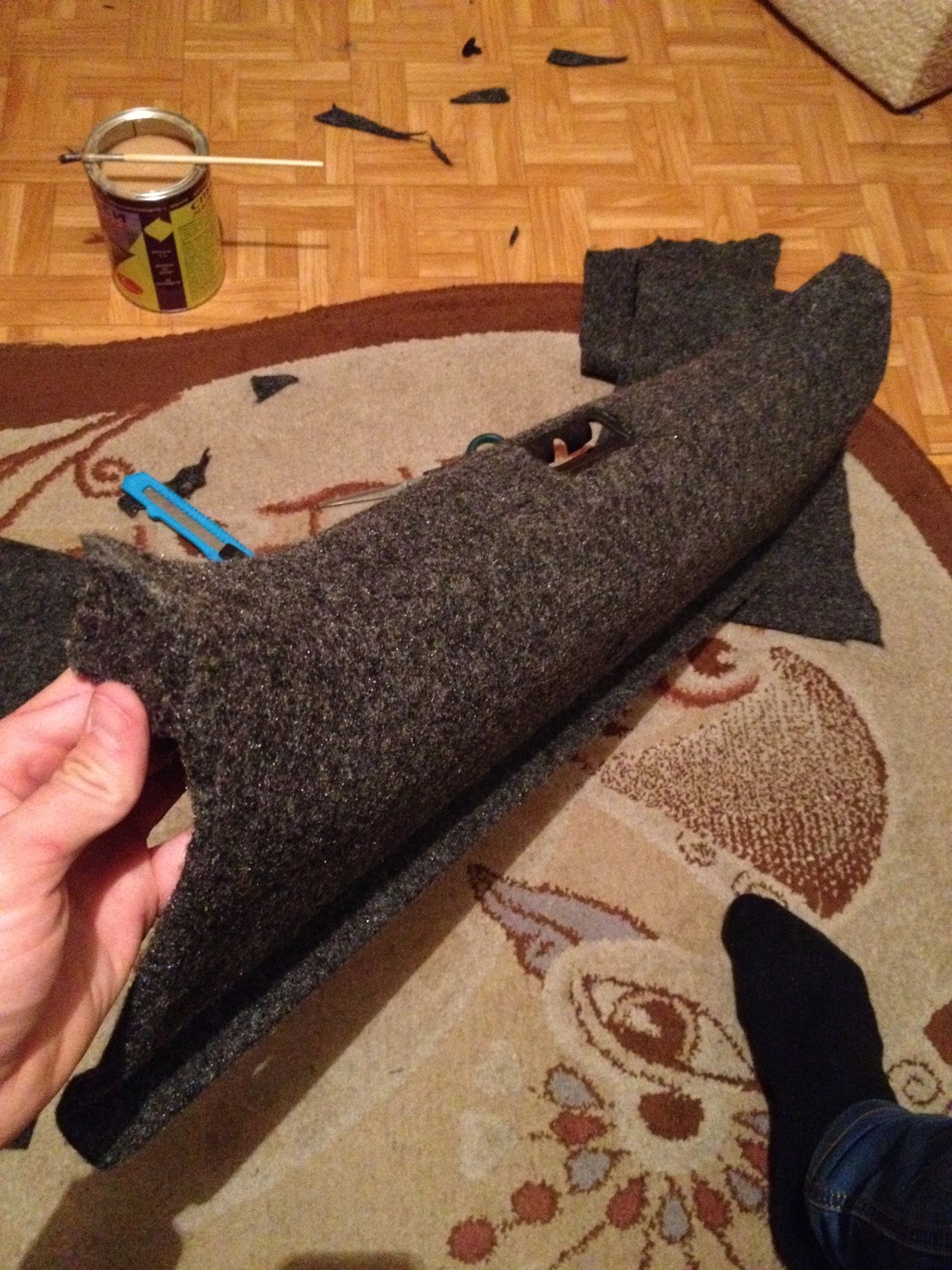 Отделка элементов карпетом — KIA Spectra, 1,6 л, 2006 года | стайлинг ...