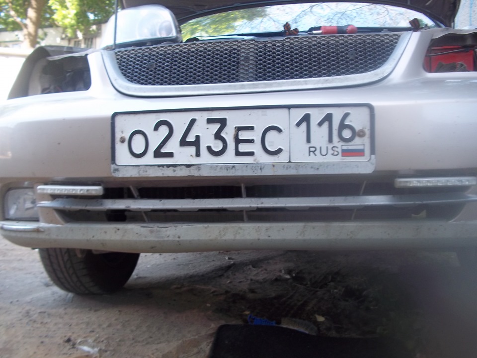 сетка в бампер — Chevrolet Lacetti Sedan, 1,4 л, 2006 года | своими ...