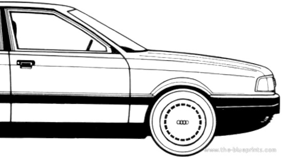 Ауди 80 б3 рисунок