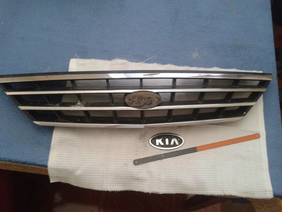 решетка радиатора - KIA Spectra, 1,6 л, 2006 года другое DRIVE2