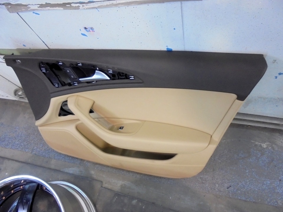 Restoration of door panels on an Audi