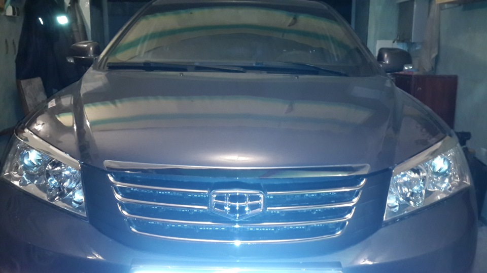 накладка на фары — Geely Emgrand EC7 FE-1, 1,8 л, 2014 года | стайлинг ...