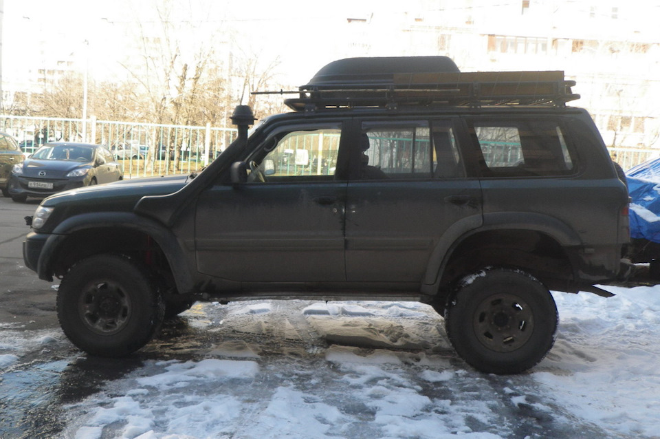Пока — вот так. Нужно срочно переобуваться — Nissan Patrol GR II (Y61)
