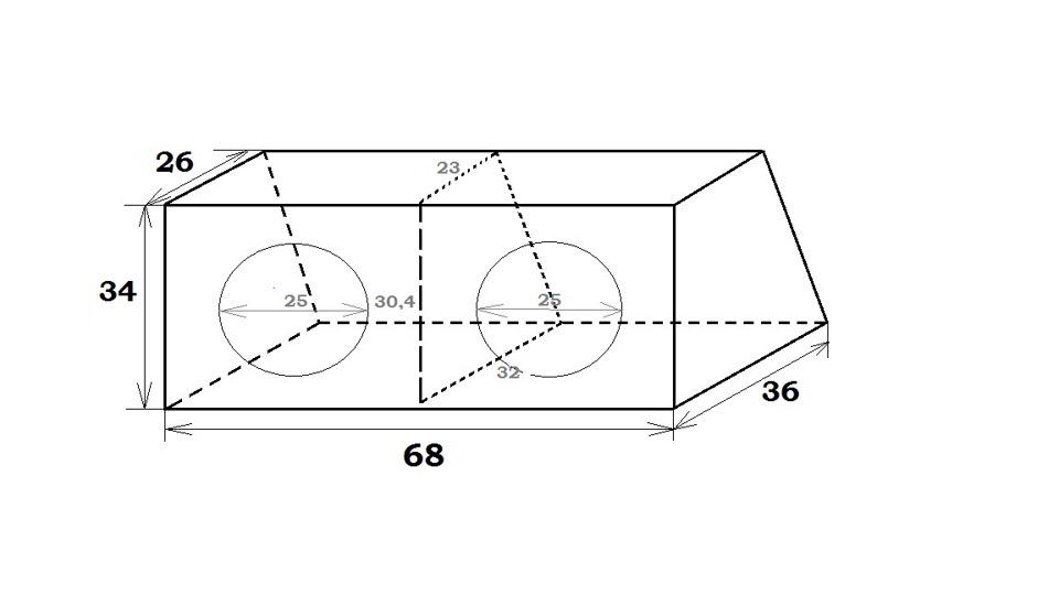 Чертеж для сабвуфера