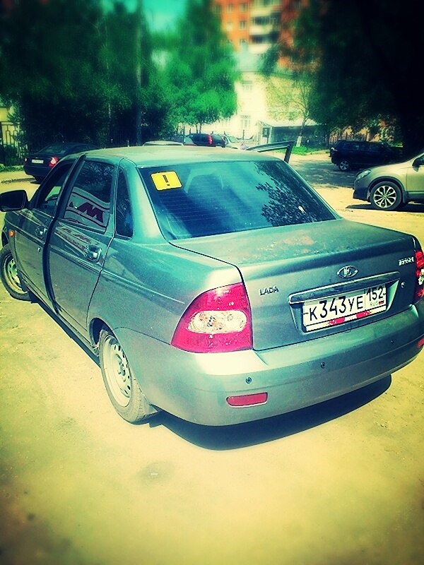 Первые фото с тонировкой) — Lada Приора седан, 1,6 л, 2012 года | мойка ...