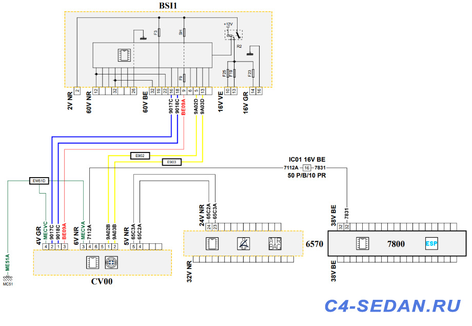 Схема citroen c4