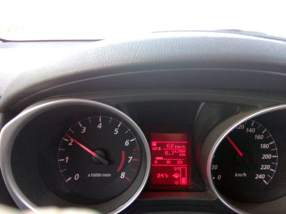 расход на трассе в +23 и в гости к бобрам — Mitsubishi ASX, 1,6 л, 2014 ...