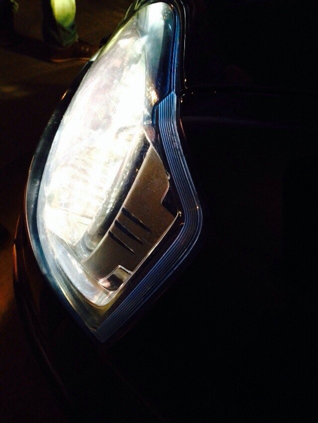 голубая пленка на фары — Renault Logan (1G), 1,6 л, 2012 года | другое ...