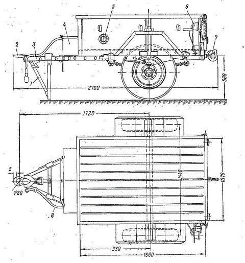 Прицеп газ 704 чертежи