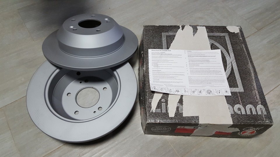 Задние диски — KIA Sorento (2G)