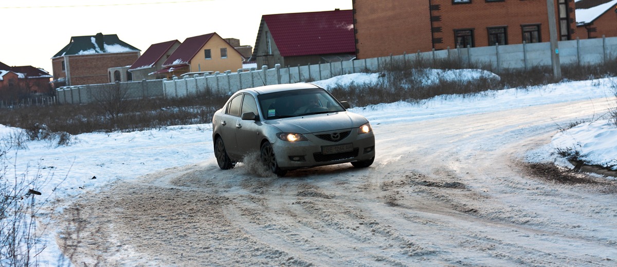 FWD Drift =) — Mazda 3 (1G), 1,6 л., 2007 года | покатушки | DRIVE2