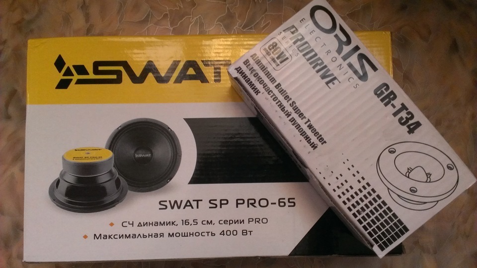 SWAT SP PRO-65 + Oris GR T-34 — Lada Приора седан, 1,6 л, 2010 года ...