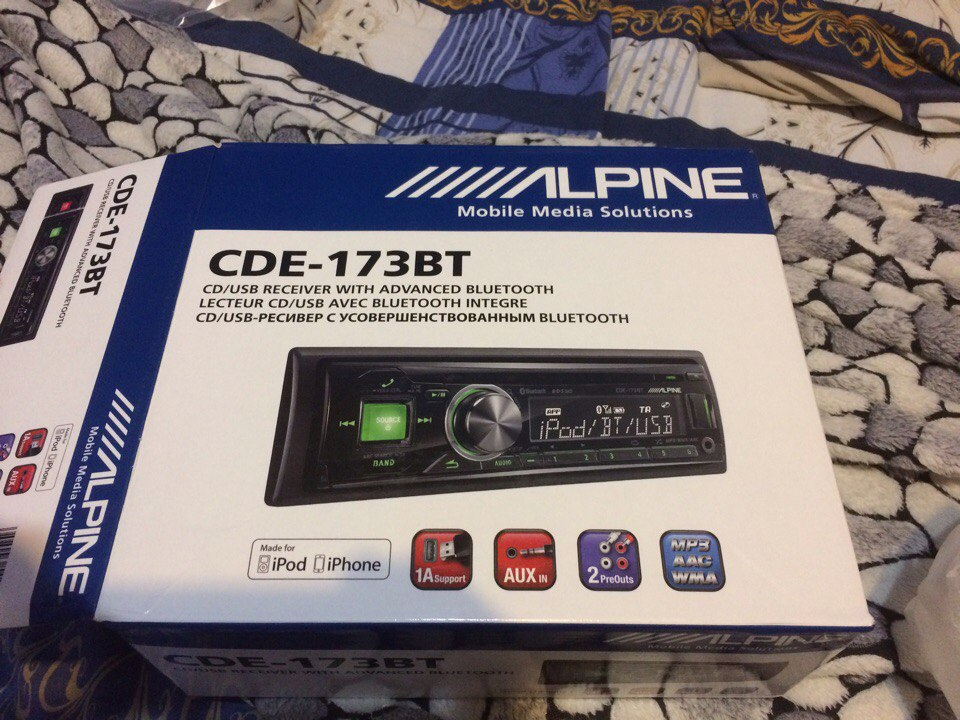 Alpine - CDE-173BT CD/USB RECEIVER WITH ADVANCED BLUETOOTH