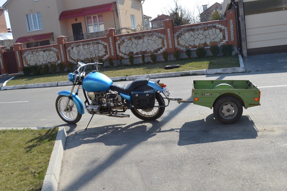 Honda Shadow прицеп енот