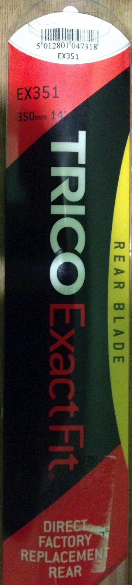 EX351 Щетка стеклоочистителя задняя, 350мм TRICO | Запчасти на DRIVE2