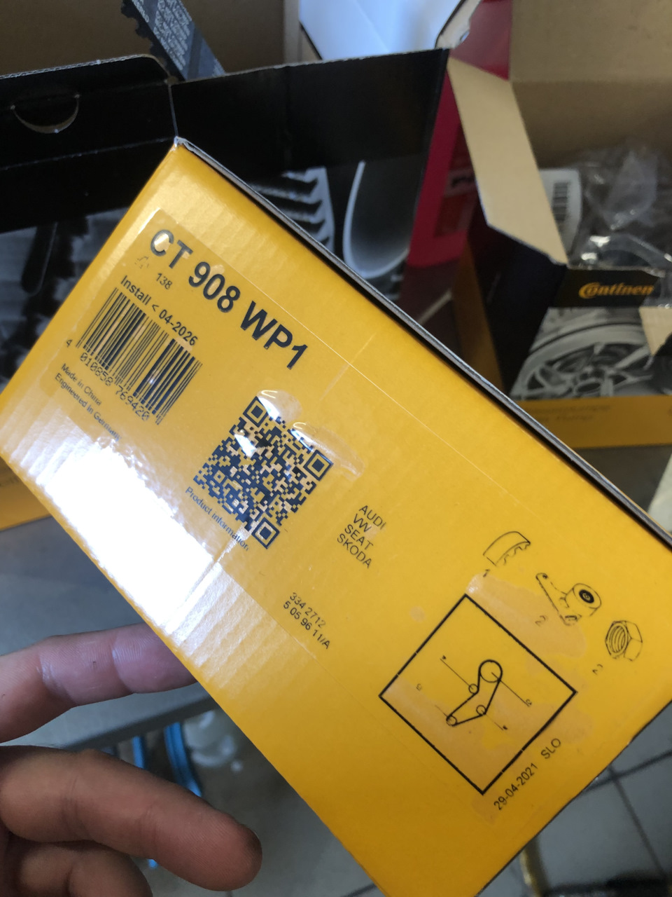 CT908WP1 Ремкомплект грм с помпой CONTITECH | Запчасти на DRIVE2