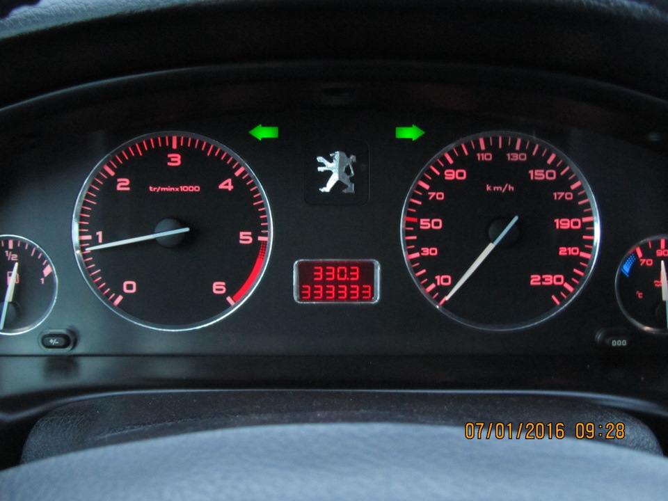 спидометр пежо 406